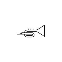 trumpet ikon vektor illustration malldesign