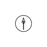 Speer Symbol Vektor Illustration Designvorlage