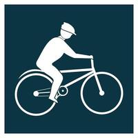 Fahrrad-Symbol-Vektor-Illustration-Design-Vorlage. vektor