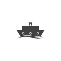 Kreuzfahrtschiff Symbol Vektor Illustration Designvorlage