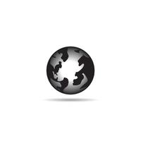 Globus-Logo-Vektor-Illustration-Template-Design vektor