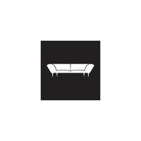 Sofa-Symbol-Vektor-Illustration-Design-Vorlage. vektor