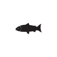 Lachs Fisch Symbol Vektor Illustration Template Design