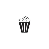 Popcorn-Symbol-Vektor-Illustration-Design-Vorlage. vektor