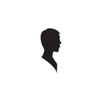 männliches Gesicht Symbol Vektor Illustration Template Design