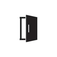 Tür-Icon-Vektor-Design-Vorlage vektor
