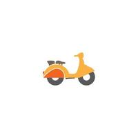 Scooter-Logo-Vektor-Illustration-Design-Vorlage. vektor