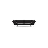 soffa ikon vektor illustration formgivningsmall.