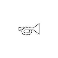 trumpet ikon vektor illustration malldesign