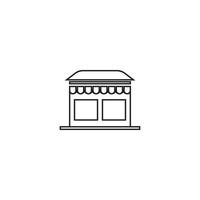 Shopping-Mall-Symbol-Vektor-Illustration-Design-Vorlage vektor