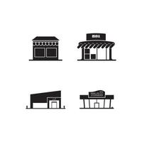 köpcentrum ikon vektor illustration formgivningsmall
