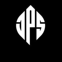 jps-Kreisbuchstaben-Logo-Design mit Kreis- und Ellipsenform. jps Ellipsenbuchstaben mit typografischem Stil. Die drei Initialen bilden ein Kreislogo. jps Kreisemblem abstrakter Monogramm-Buchstabenmarkierungsvektor. vektor