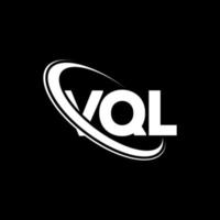 vql-Logo. vql-Brief. Vql-Brief-Logo-Design. Initialen vql-Logo verbunden mit Kreis und Monogramm-Logo in Großbuchstaben. vql-typografie für technologie-, geschäfts- und immobilienmarke. vektor