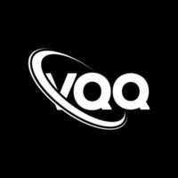 vqq-Logo. vqq Brief. vqq-Brief-Logo-Design. Initialen vqq-Logo verbunden mit Kreis und Monogramm-Logo in Großbuchstaben. vqq Typografie für Technologie-, Geschäfts- und Immobilienmarke. vektor