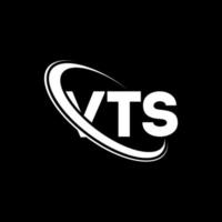 vts logotyp. vts brev. vts brev logotyp design. initialer vts logotyp länkad med cirkel och versaler monogram logotyp. vts typografi för teknik, företag och fastighetsmärke. vektor