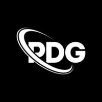 pdg-Logo. Pdg-Brief. Pdg-Brief-Logo-Design. Initialen-pdg-Logo, verbunden mit Kreis und Monogramm-Logo in Großbuchstaben. pdg-typografie für technologie-, geschäfts- und immobilienmarke. vektor