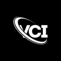 vci-Logo. vci-Brief. vci-Brief-Logo-Design. Initialen VCI-Logo verbunden mit Kreis und Monogramm-Logo in Großbuchstaben. vci-typografie für technologie-, geschäfts- und immobilienmarke. vektor