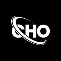 cho logotyp. cho bokstav. cho bokstavs logotyp design. initialer cho logotyp länkad med cirkel och versaler monogram logotyp. cho typografi för teknik, affärs- och fastighetsmärke. vektor