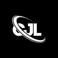cjl-Logo. cjl-Brief. cjl-Buchstaben-Logo-Design. cjl-Logo mit Initialen, verbunden mit Kreis und Monogramm-Logo in Großbuchstaben. cjl-typografie für technologie-, geschäfts- und immobilienmarke. vektor
