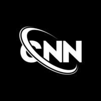 cnn-Logo. cnn-Brief. cnn-Buchstaben-Logo-Design. Initialen cnn-Logo verbunden mit Kreis und Monogramm-Logo in Großbuchstaben. cnn-typografie für technologie-, geschäfts- und immobilienmarke. vektor