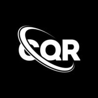 cqr logotyp. cqr bokstav. cqr letter logotyp design. initialer cqr logotyp länkad med cirkel och versaler monogram logotyp. cqr typografi för teknik, företag och fastighetsmärke. vektor