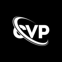 cvp-Logo. cvp-Brief. cvp-Brief-Logo-Design. Initialen cvp-Logo, verbunden mit Kreis und Monogramm-Logo in Großbuchstaben. cvp-typografie für technologie-, geschäfts- und immobilienmarke. vektor