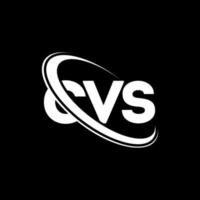 cvs logotyp. cvs brev. cvs brev logotyp design. initialer cvs logotyp länkad med cirkel och versaler monogram logotyp. cvs typografi för teknik, företag och fastighetsmärke. vektor