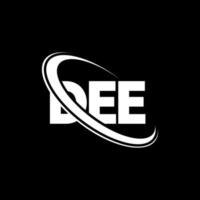 dee-Logo. Dee Brief. Dee-Buchstaben-Logo-Design. Initialen dee-Logo verbunden mit Kreis und Monogramm-Logo in Großbuchstaben. Dee-Typografie für Technologie-, Geschäfts- und Immobilienmarke. vektor