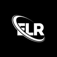 Elr-Logo. el Brief. Elr-Brief-Logo-Design. Initialen elr-Logo verbunden mit Kreis und Monogramm-Logo in Großbuchstaben. elr typografie für technologie-, geschäfts- und immobilienmarke. vektor