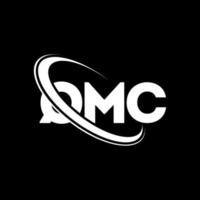 qmc logotyp. qmc brev. qmc bokstavslogotypdesign. initialer qmc logotyp länkad med cirkel och versaler monogram logotyp. qmc typografi för teknik, företag och fastighetsmärke. vektor