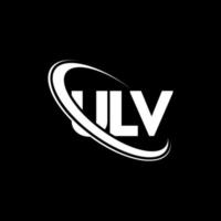 ulv-Logo. ulv-Brief. ulv-Buchstaben-Logo-Design. Initialen ulv-Logo verbunden mit Kreis und Monogramm-Logo in Großbuchstaben. ulv-typografie für technologie-, geschäfts- und immobilienmarke. vektor