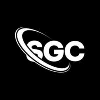 sgc-Logo. SGC-Brief. sg-Buchstaben-Logo-Design. Initialen SGC-Logo verbunden mit Kreis und Monogramm-Logo in Großbuchstaben. sgc-typografie für technologie-, geschäfts- und immobilienmarke. vektor