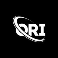 ori logotyp. ori brev. ori brev logotyp design. initialer eller logotyp länkad med cirkel och monogramlogotyp med versaler. ori typografi för teknik, affärs- och fastighetsmärke. vektor