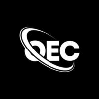 oec-Logo. oec-Brief. oec-Brief-Logo-Design. Initialen oec-Logo verbunden mit Kreis und Monogramm-Logo in Großbuchstaben. oec-typografie für technologie-, geschäfts- und immobilienmarke. vektor