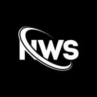 nws-Logo. nws-Brief. nws-Brief-Logo-Design. Initialen nws-Logo verbunden mit Kreis und Monogramm-Logo in Großbuchstaben. nws-typografie für technologie-, geschäfts- und immobilienmarke. vektor