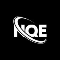 nqe logotyp. nqe brev. nqe bokstavslogotypdesign. initialer nqe logotyp länkad med cirkel och versaler monogram logotyp. nqe typografi för teknik, företag och fastighetsmärke. vektor