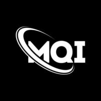 mqi-Logo. mqi-Brief. mqi-Brief-Logo-Design. Initialen mqi-Logo, verbunden mit Kreis und Monogramm-Logo in Großbuchstaben. mqi-typografie für technologie-, geschäfts- und immobilienmarke. vektor