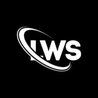 lws-Logo. lws-Brief. lws-Buchstaben-Logo-Design. Initialen lws-Logo verbunden mit Kreis und Monogramm-Logo in Großbuchstaben. lws-typografie für technologie-, geschäfts- und immobilienmarke. vektor