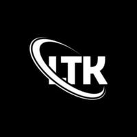 ltk-Logo. ltk-Brief. ltk-Brief-Logo-Design. Initialen LTK-Logo verbunden mit Kreis und Monogramm-Logo in Großbuchstaben. ltk-typografie für technologie-, geschäfts- und immobilienmarke. vektor