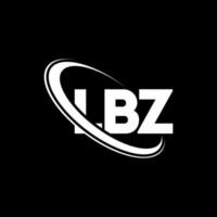 lbz logotyp. lbz bokstav. lbz bokstavslogotypdesign. initialer lbz logotyp länkad med cirkel och versaler monogram logotyp. lbz typografi för teknik, affärs- och fastighetsmärke. vektor