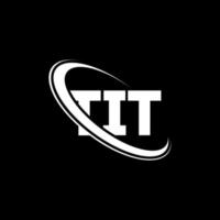 Tit-Logo. tit brief. Logo-Design mit Tit-Buchstaben. Initialen Tit-Logo verbunden mit Kreis und Monogramm-Logo in Großbuchstaben. Tit-Typografie für Technologie-, Geschäfts- und Immobilienmarken. vektor