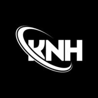 knh-Logo. kh-Buchstabe. kh-Buchstaben-Logo-Design. Initialen knh-Logo verbunden mit Kreis und Monogramm-Logo in Großbuchstaben. knh-typografie für technologie-, geschäfts- und immobilienmarke. vektor