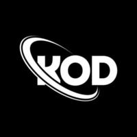 kod logotyp. kod brev. kod bokstav logo design. initialer kod logotyp länkad med cirkel och versaler monogram logotyp. kod typografi för teknik, företag och fastighetsmärke. vektor