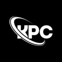 kpc-Logo. kpc-Brief. kpc-Brief-Logo-Design. Initialen kpc-Logo verbunden mit Kreis und Monogramm-Logo in Großbuchstaben. kpc-Typografie für Technologie-, Geschäfts- und Immobilienmarken. vektor