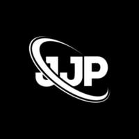 jjp logotyp. jjp brev. jjp bokstavslogotypdesign. initialer jjp logotyp länkad med cirkel och versaler monogram logotyp. jjp typografi för teknik, företag och fastighetsmärke. vektor