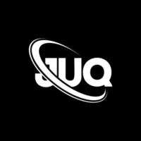 Juq-Logo. Juq-Brief. juq-Buchstaben-Logo-Design. Initialen-Juq-Logo, verbunden mit Kreis und Monogramm-Logo in Großbuchstaben. juq Typografie für Technologie-, Geschäfts- und Immobilienmarke. vektor