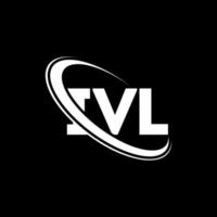 ivl-Logo. ivl-Brief. ivl-Buchstaben-Logo-Design. Initialen ivl-Logo verbunden mit Kreis und Monogramm-Logo in Großbuchstaben. ivl-typografie für technologie-, geschäfts- und immobilienmarke. vektor