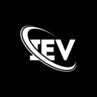 iev-Logo. iew Brief. IEV-Brief-Logo-Design. Initialen iev-Logo verbunden mit Kreis und Monogramm-Logo in Großbuchstaben. iev typografie für technologie-, geschäfts- und immobilienmarke. vektor