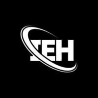 ieh logotyp. ieh brev. ieh design av bokstavslogotyp. initialer dvs logotyp länkad med cirkel och versaler monogram logotyp. ieh typografi för teknik, företag och fastighetsmärke. vektor