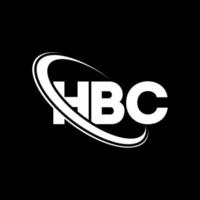 hbc-Logo. hbc-Brief. hbc-Brief-Logo-Design. Initialen hbc-Logo verbunden mit Kreis und Monogramm-Logo in Großbuchstaben. hbc-typografie für technologie-, geschäfts- und immobilienmarke. vektor